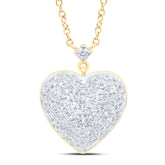 1/2CTW-DIA P1 GIFT HEART NECKLACE